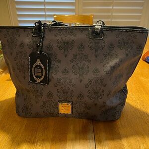 Limited Edition Dooney and Bourke Disney Haunted Mansion Grey Tote